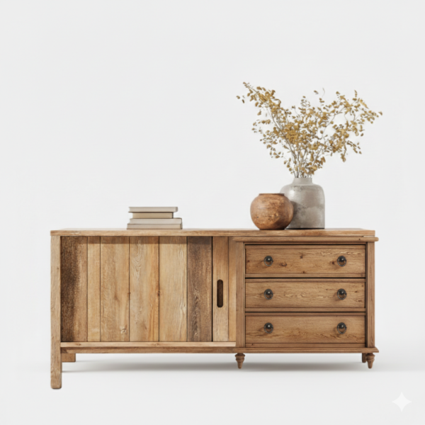 Gemini_Generated_Image_ipfmihipfmihipfm Lastralix Rustic Oak Storage Sideboard – Dual Drawer Cabinet with Sliding Door