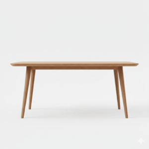 Nordic Oak Minimalist Dining Table
