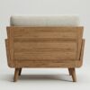 Scandi-Modern Oak & Linen Accent Chair