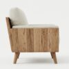 Scandi-Modern Oak & Linen Accent Chair