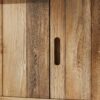 Handcrafted Reclaimed Wood Sideboard with Vertical Slat Detail
